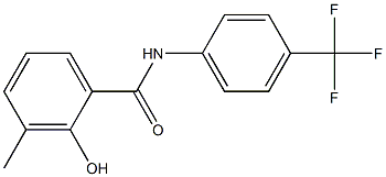 2-hydroxy-3-methyl-N-[4-(trifluoromethyl)phenyl]benzamide 结构式