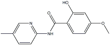 2-hydroxy-4-methoxy-N-(5-methylpyridin-2-yl)benzamide 结构式