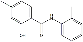 2-hydroxy-4-methyl-N-(2-methylphenyl)benzamide 结构式