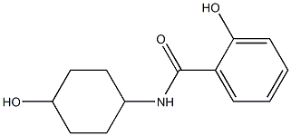 2-hydroxy-N-(4-hydroxycyclohexyl)benzamide 结构式