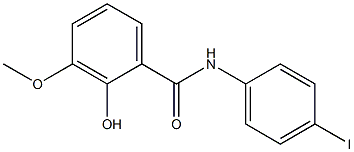 2-hydroxy-N-(4-iodophenyl)-3-methoxybenzamide 结构式