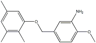 2-methoxy-5-(2,3,5-trimethylphenoxymethyl)aniline 结构式