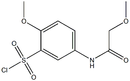 2-methoxy-5-(2-methoxyacetamido)benzene-1-sulfonyl chloride 结构式