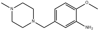 2-methoxy-5-[(4-methylpiperazin-1-yl)methyl]aniline 结构式