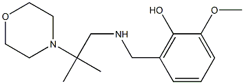 2-methoxy-6-({[2-methyl-2-(morpholin-4-yl)propyl]amino}methyl)phenol 结构式