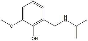 2-methoxy-6-[(propan-2-ylamino)methyl]phenol 结构式