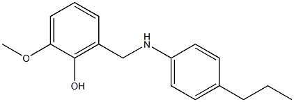 2-methoxy-6-{[(4-propylphenyl)amino]methyl}phenol 结构式