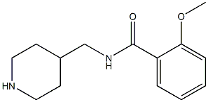 2-methoxy-N-(piperidin-4-ylmethyl)benzamide 结构式