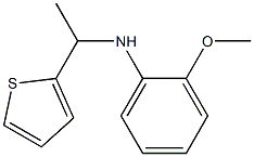 2-methoxy-N-[1-(thiophen-2-yl)ethyl]aniline 结构式