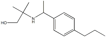 2-methyl-2-{[1-(4-propylphenyl)ethyl]amino}propan-1-ol 结构式