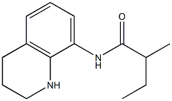 2-methyl-N-(1,2,3,4-tetrahydroquinolin-8-yl)butanamide 结构式