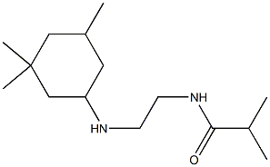 2-methyl-N-{2-[(3,3,5-trimethylcyclohexyl)amino]ethyl}propanamide 结构式