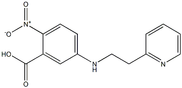 2-nitro-5-{[2-(pyridin-2-yl)ethyl]amino}benzoic acid 结构式
