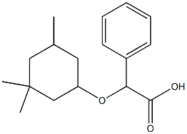 2-phenyl-2-[(3,3,5-trimethylcyclohexyl)oxy]acetic acid 结构式