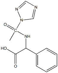2-phenyl-2-[1-(1H-1,2,4-triazol-1-yl)acetamido]acetic acid 结构式