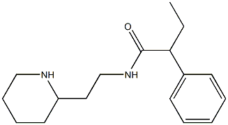 2-phenyl-N-(2-piperidin-2-ylethyl)butanamide 结构式