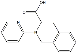 2-pyridin-2-yl-1,2,3,4-tetrahydroisoquinoline-3-carboxylic acid 结构式