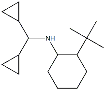 2-tert-butyl-N-(dicyclopropylmethyl)cyclohexan-1-amine 结构式