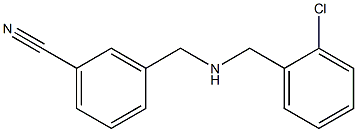 3-({[(2-chlorophenyl)methyl]amino}methyl)benzonitrile 结构式