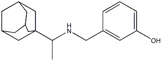 3-({[1-(adamantan-1-yl)ethyl]amino}methyl)phenol 结构式
