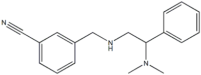 3-({[2-(dimethylamino)-2-phenylethyl]amino}methyl)benzonitrile 结构式
