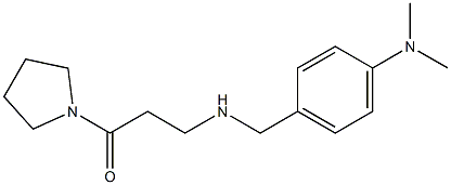 3-({[4-(dimethylamino)phenyl]methyl}amino)-1-(pyrrolidin-1-yl)propan-1-one 结构式