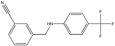 3-({[4-(trifluoromethyl)phenyl]amino}methyl)benzonitrile 结构式