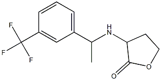 3-({1-[3-(trifluoromethyl)phenyl]ethyl}amino)oxolan-2-one 结构式