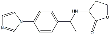 3-({1-[4-(1H-imidazol-1-yl)phenyl]ethyl}amino)oxolan-2-one 结构式