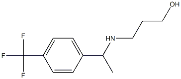 3-({1-[4-(trifluoromethyl)phenyl]ethyl}amino)propan-1-ol 结构式