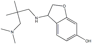3-({2-[(dimethylamino)methyl]-2-methylpropyl}amino)-2,3-dihydro-1-benzofuran-6-ol 结构式