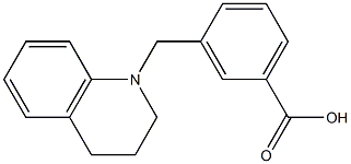 3-(1,2,3,4-tetrahydroquinolin-1-ylmethyl)benzoic acid 结构式