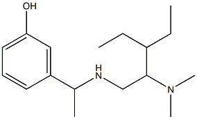 3-(1-{[2-(dimethylamino)-3-ethylpentyl]amino}ethyl)phenol 结构式