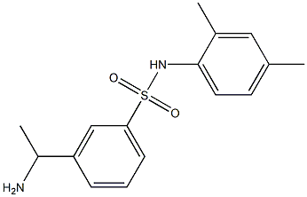 3-(1-aminoethyl)-N-(2,4-dimethylphenyl)benzene-1-sulfonamide 结构式