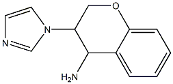 3-(1H-imidazol-1-yl)-3,4-dihydro-2H-1-benzopyran-4-amine 结构式