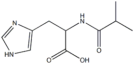 3-(1H-imidazol-4-yl)-2-(isobutyrylamino)propanoic acid 结构式