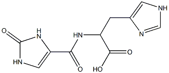 3-(1H-imidazol-4-yl)-2-[(2-oxo-2,3-dihydro-1H-imidazol-4-yl)formamido]propanoic acid 结构式