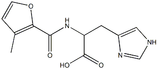 3-(1H-imidazol-4-yl)-2-[(3-methyl-2-furoyl)amino]propanoic acid 结构式