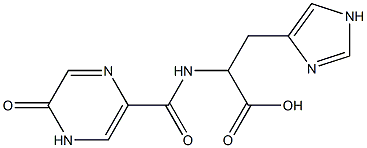 3-(1H-imidazol-4-yl)-2-[(5-oxo-4,5-dihydropyrazin-2-yl)formamido]propanoic acid 结构式