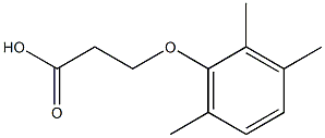 3-(2,3,6-trimethylphenoxy)propanoic acid 结构式