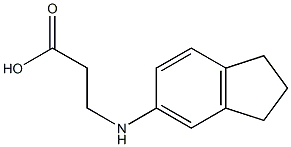 3-(2,3-dihydro-1H-inden-5-ylamino)propanoic acid 结构式