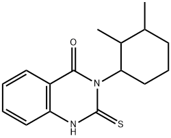 3-(2,3-dimethylcyclohexyl)-2-sulfanyl-3,4-dihydroquinazolin-4-one 结构式