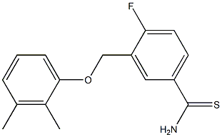 3-(2,3-dimethylphenoxymethyl)-4-fluorobenzene-1-carbothioamide 结构式