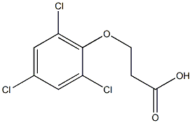 3-(2,4,6-trichlorophenoxy)propanoic acid 结构式