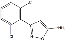 3-(2,6-dichlorophenyl)-1,2-oxazol-5-amine 结构式