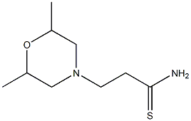 3-(2,6-dimethylmorpholin-4-yl)propanethioamide 结构式