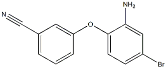 3-(2-amino-4-bromophenoxy)benzonitrile 结构式