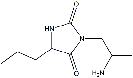 3-(2-aminopropyl)-5-propylimidazolidine-2,4-dione 结构式