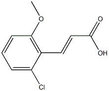 3-(2-chloro-6-methoxyphenyl)prop-2-enoic acid 结构式
