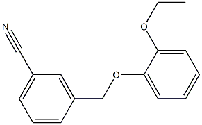 3-(2-ethoxyphenoxymethyl)benzonitrile 结构式